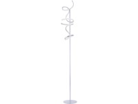 Just Light. Stojací LED lampa Curls, 26W, 2720lm, 3000K, stříbrná pr.22 x 156 cm