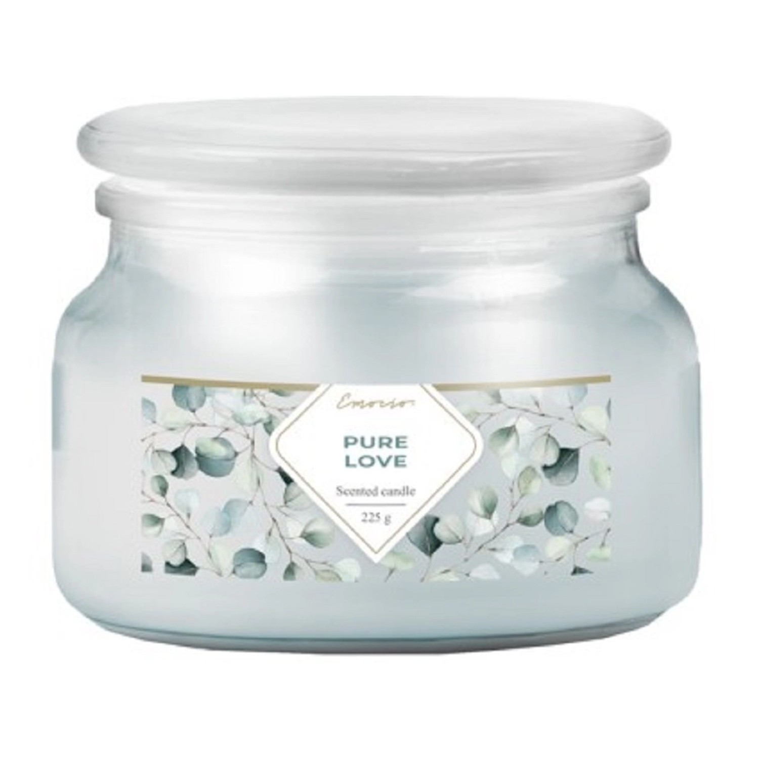 Emocio Vonná svíčka ve skle s víčkem Pure Love 100 x 79 mm, 225 g