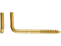 Šroubovací hák pomosazený rovný, pr. 2,8 x 30 mm, 6 ks