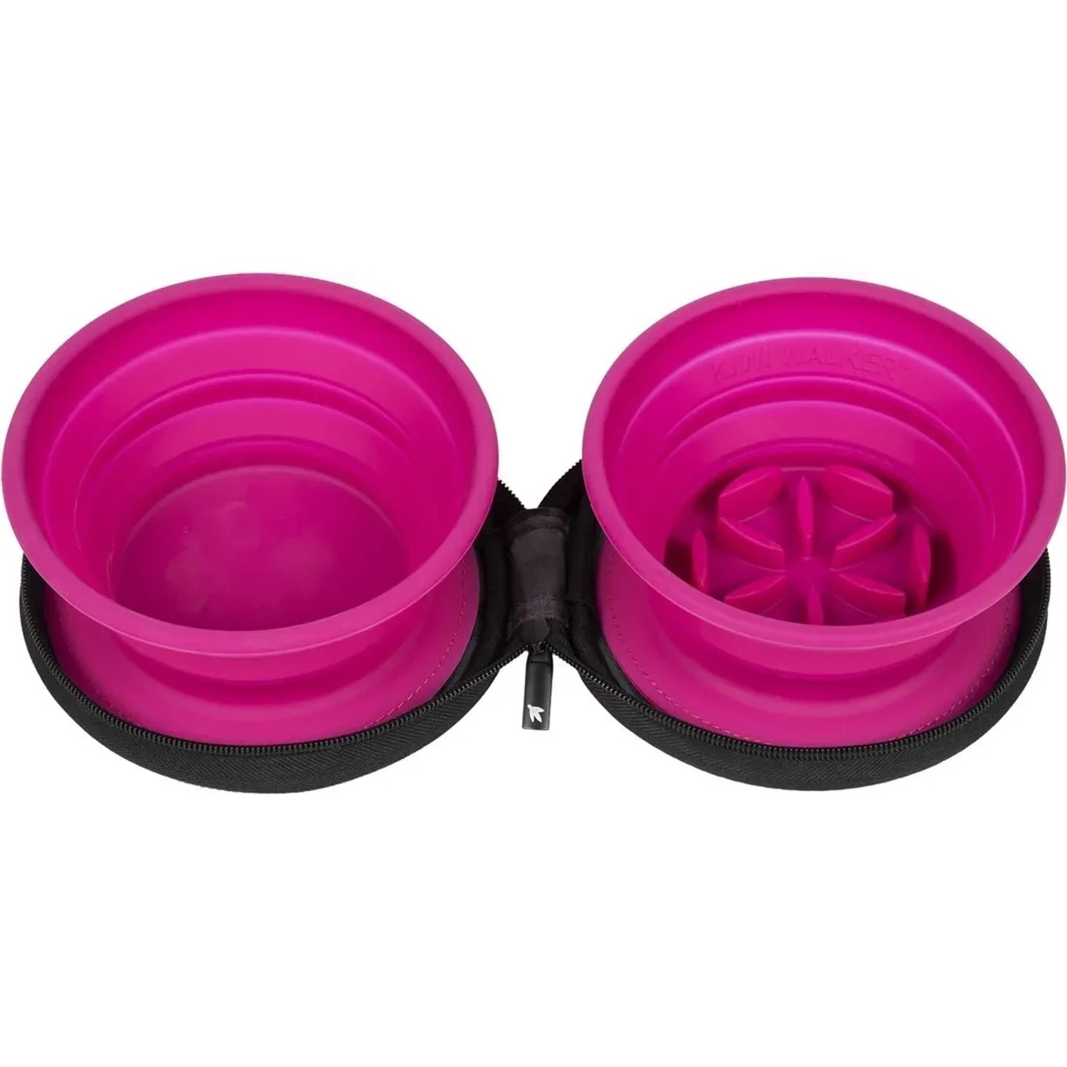 Kiwi Walker Dvojitá Cestovní miska pro pomalé krmení, růžová