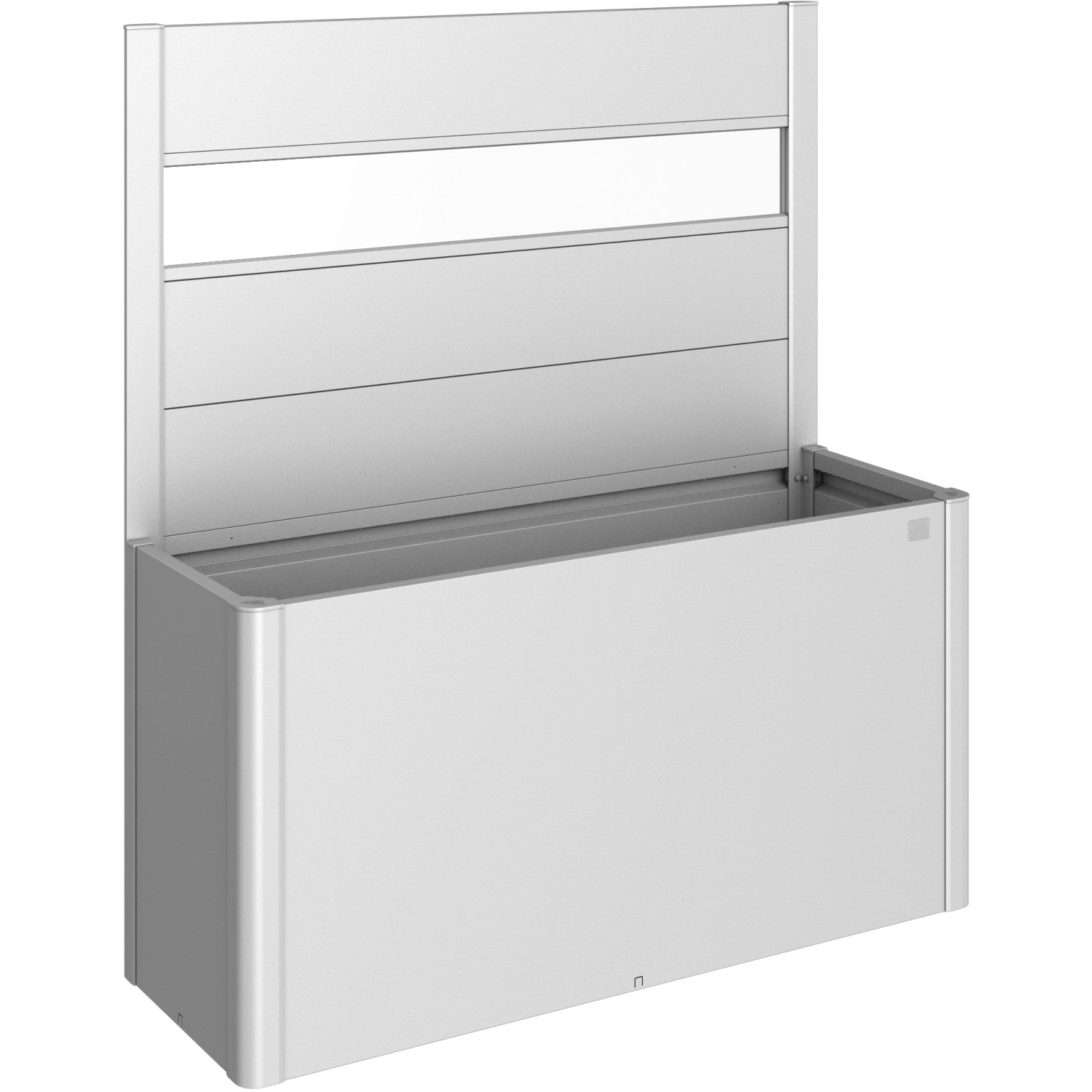 Biohort Zástěna pro záhony vyvýš./Belvedere se sklem pro str. 1,5 m stříbrná