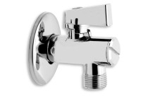 Rohový ventil s filtrem, krytkou a kovovou pákou 1/2x3/8