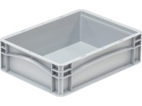 Surplus Systems Eurobox s plnou stěnou, šedý, 11 l, 400 x 300 x 120 mm