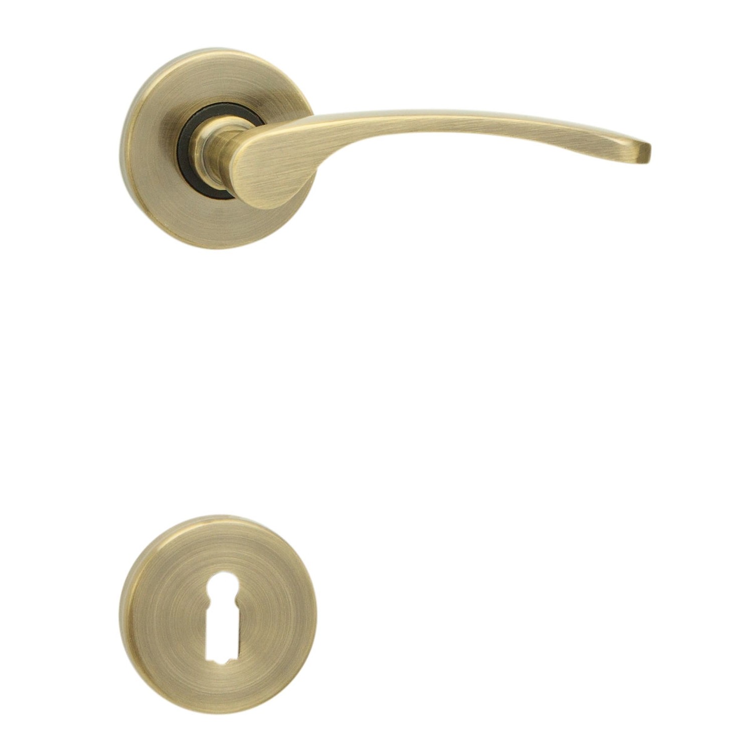 Cobra Rozetové dveřní kování LAURA-R BB, česaný bronz