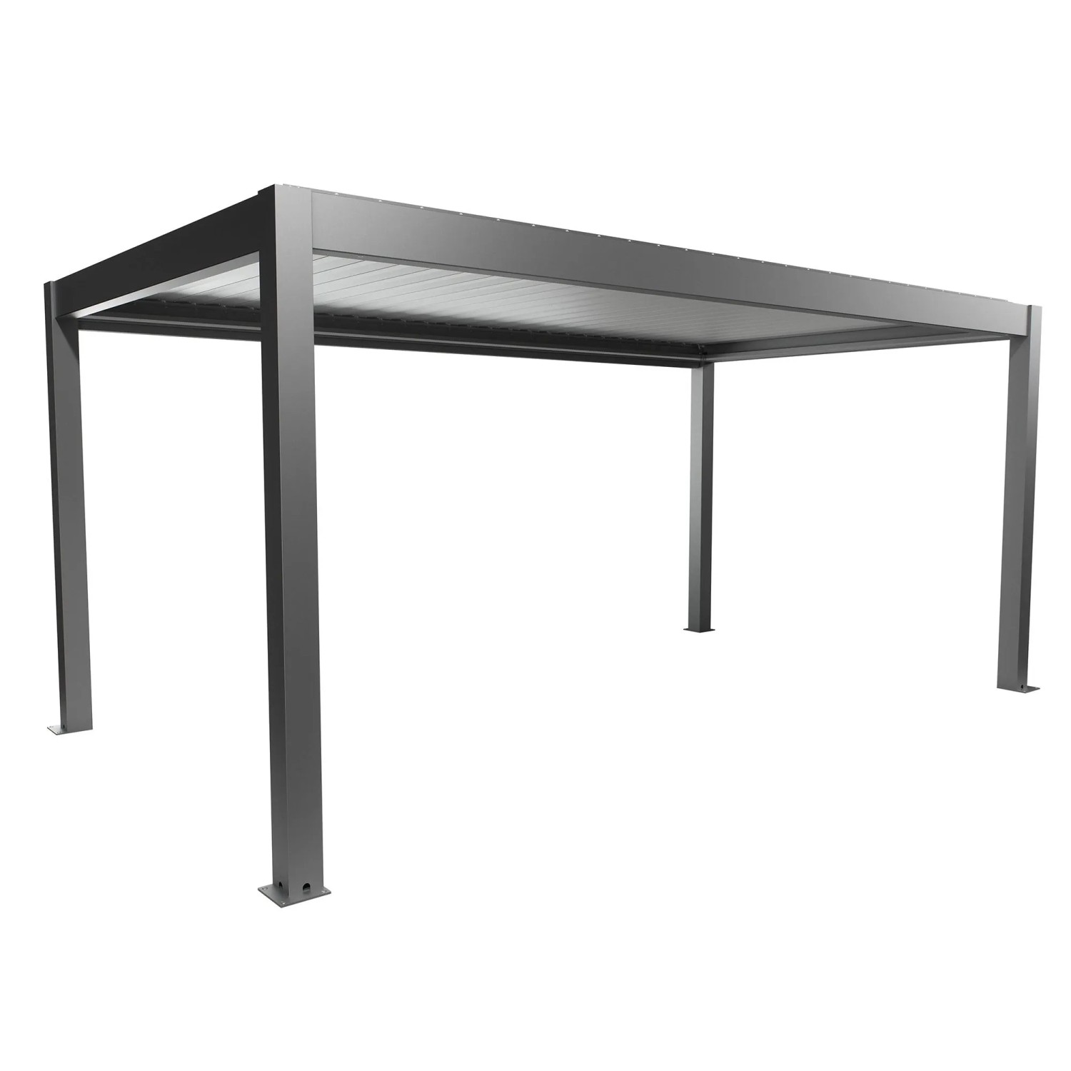 Biohort Pergola 5,5 x 3 křemenově šedá/bílá 552,5 x 312 cm