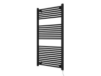 Azur Elektrický koupelnový radiátor Kitty Typ 1, 600 W, černá, 120 x 60 cm