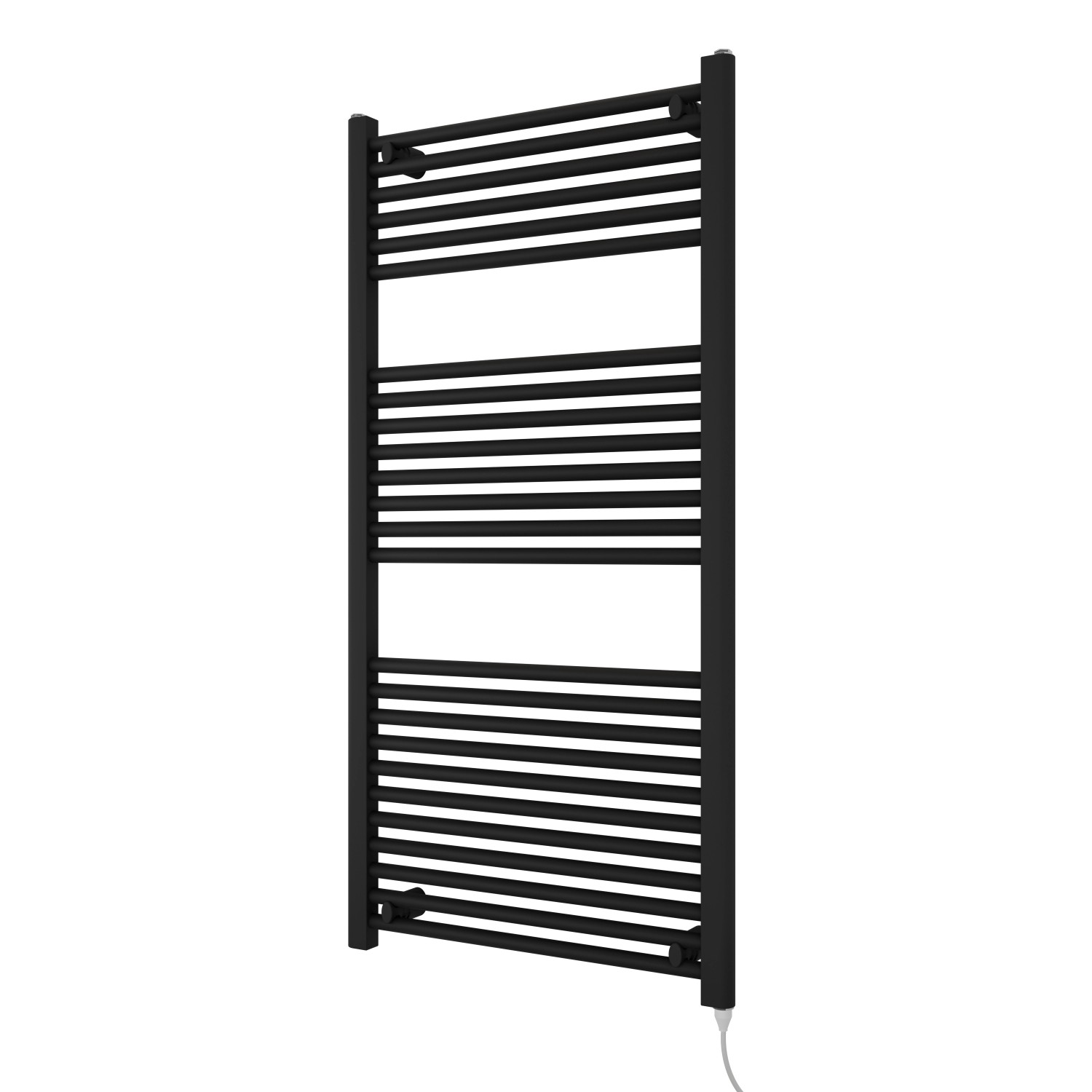 Azur Elektrický koupelnový radiátor Kitty Typ 1, 600 W, černá, 120 x 60 cm