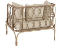 Křeslo Lounge Hockinson, přírodní, ocel/vrbové proutí Křeslo Lounge Hockinson, přírodní, ocel/vrbové proutí