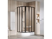 RAVAK Sprchový kout Supernova SKKP6 90x90 195 černá + transparent