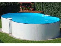 Bazénová sada s ocel. stěnou Montevideo nadzemní osmičkový 470 x 300 x 120 cm