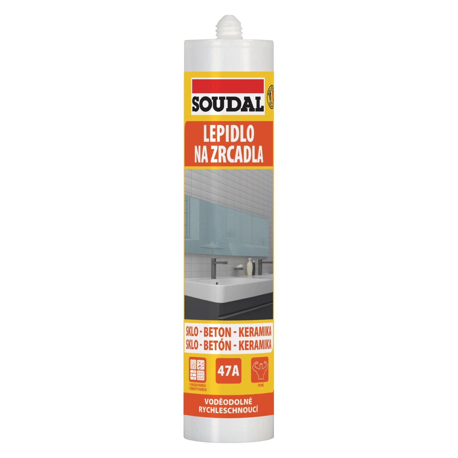 Lepidlo na zrcadla Soudal 47A 300 ml