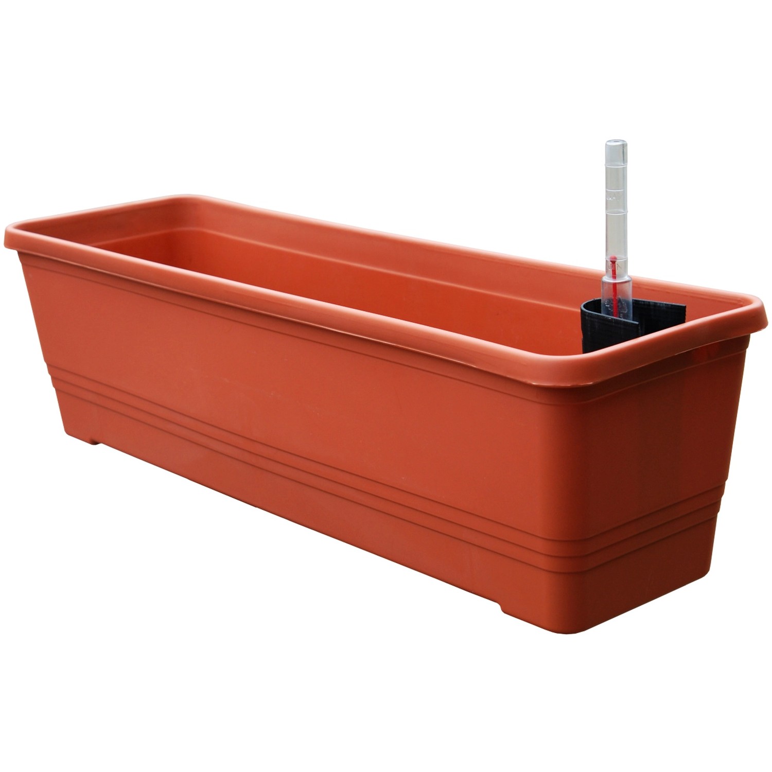 Plastia Samozavlažovací truhlík Bergamot terakota 80 x 19,5 x 16,5 cm