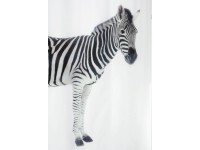 Spirella Sprchový závěs Textil Zebra černý 180 cm x 200 cm