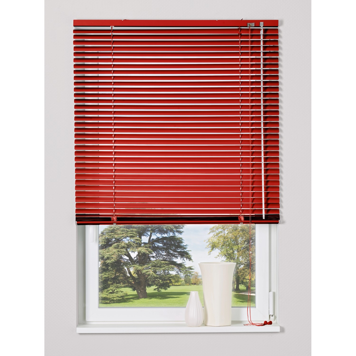 OBI Hliníková žaluzie Burgos 140 cm x 160 cm červená