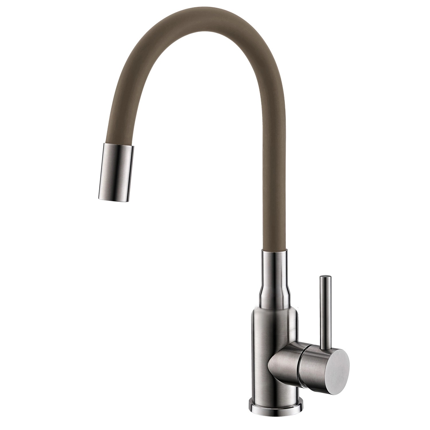 Alveus Stojánková páková dřezová baterie s flexi hadicí Mintas béžová+ocel