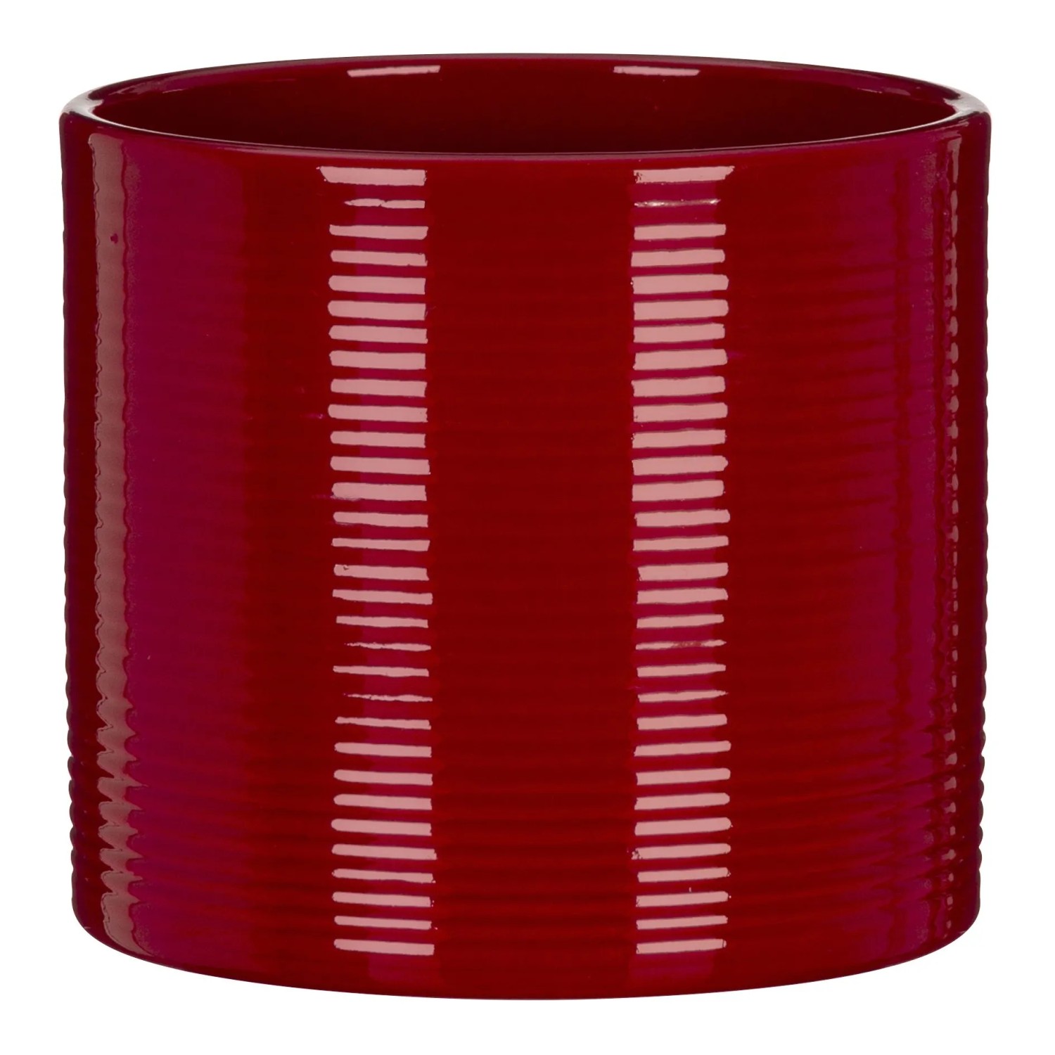 Scheurich Keramický obal na květináč 828 Intense Red, pr. 10 x 9,1 cm