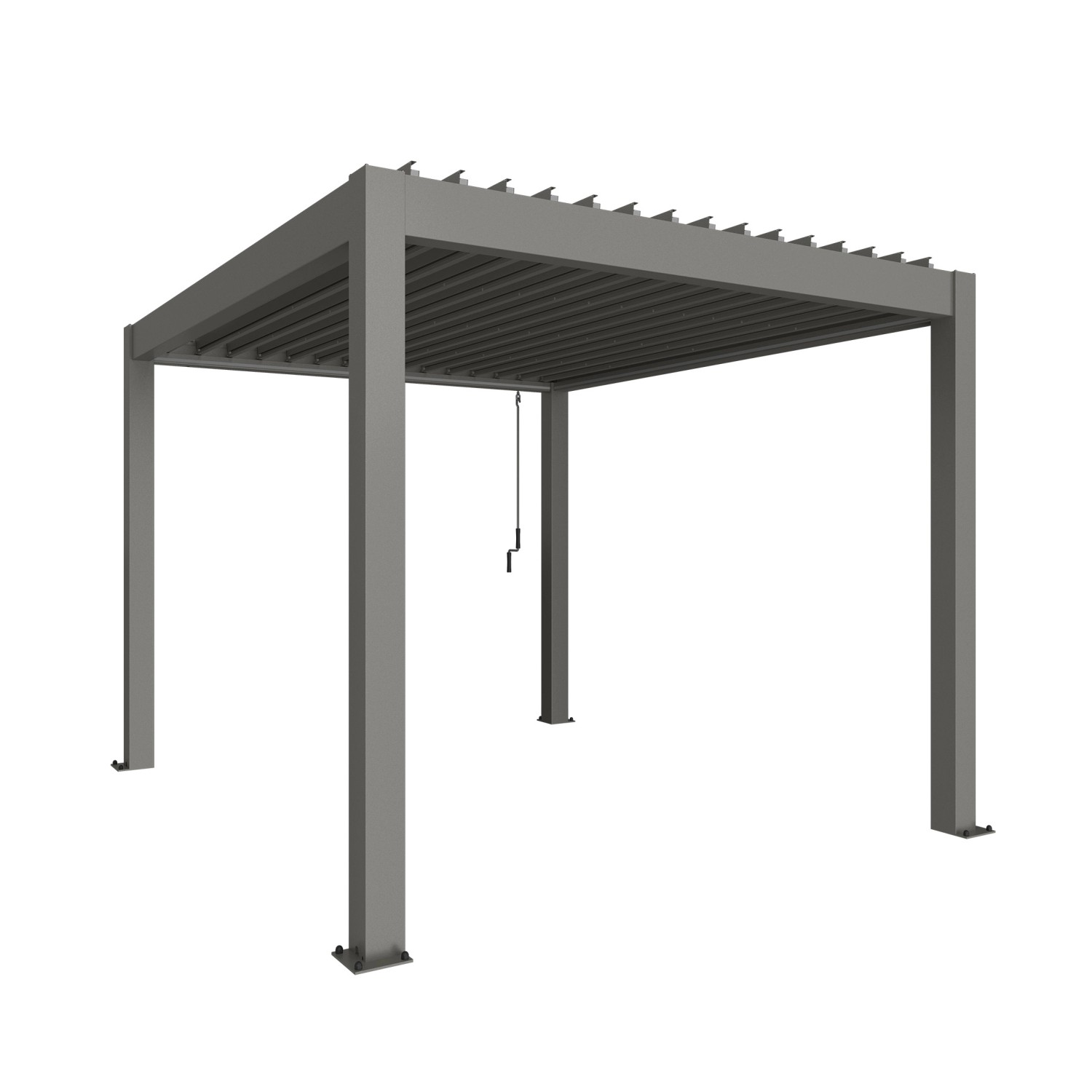 Biohort Pergola 3,5 x 3 křemenově šedá 367,5 x 312 cm