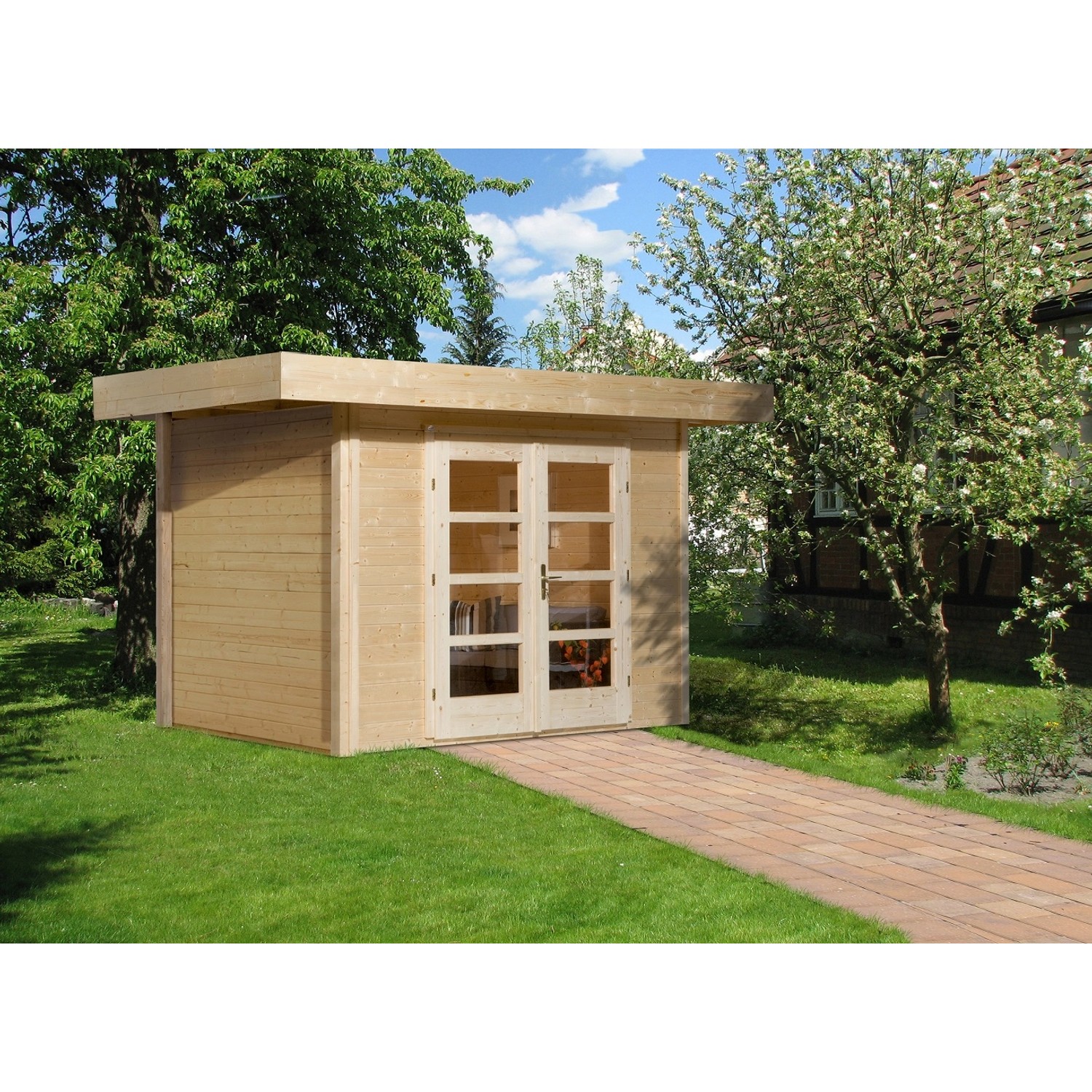 Weka Zahradní domek 126 vel.3 přírodní, 295 x 300 cm