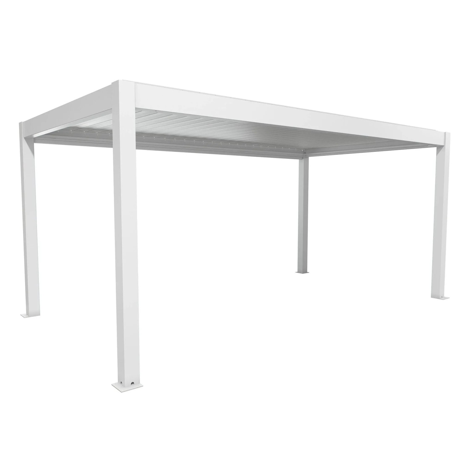 Biohort Pergola 5,5 x 3 bílá/stříbrná 552,5 x 312 cm