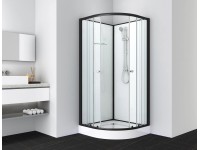 Sanotechnik Kompletní sprchový kout Bela PS13B, čtvrtkruh, 90 x 90 x 204 cm