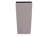 Prosperplast Květináč s vkladem Rato Square 20 cm, mocca