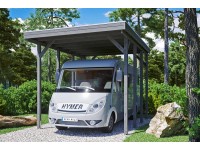 Skan Holz Přístřešek na auto Friesland Caravan ALU břidlicově šedý, 397 x 555 cm