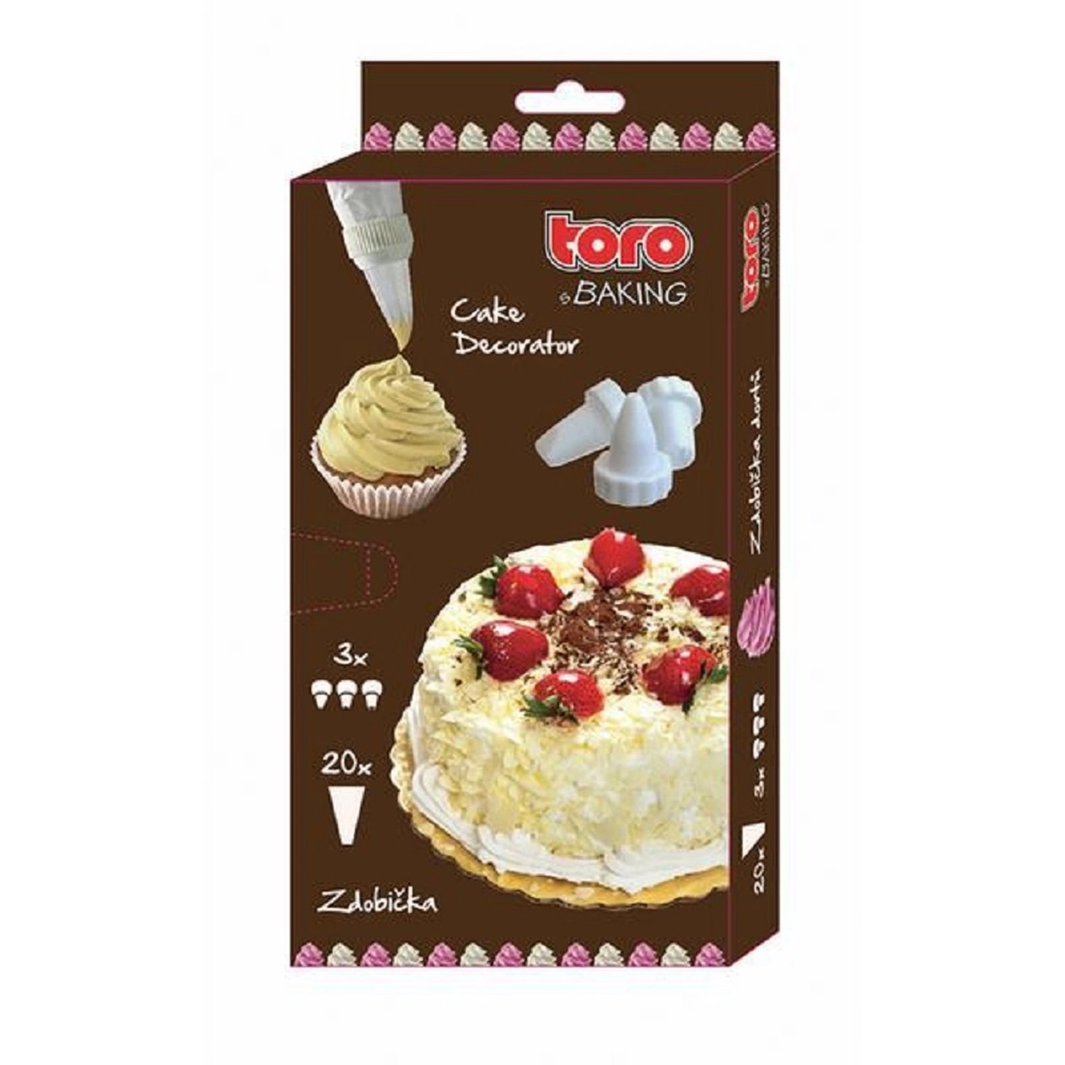 Toro Zdobicí sáček 20 ks + trysky 3 ks