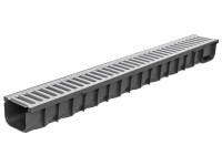 COVERNIT Odvodňovací PP žlab A15 s PZ mříží, P02, 121 x 84 x 1000 mm COVERNIT Odvodňovací PP žlab A15 s PZ mříží, P02, 121 x 84 x 1000 mm