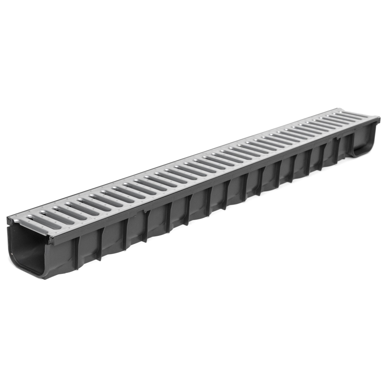 COVERNIT Odvodňovací PP žlab A15 s PZ mříží, P02, 121 x 84 x 1000 mm