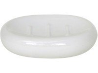 Mýdlenka Java, keramická, bílá