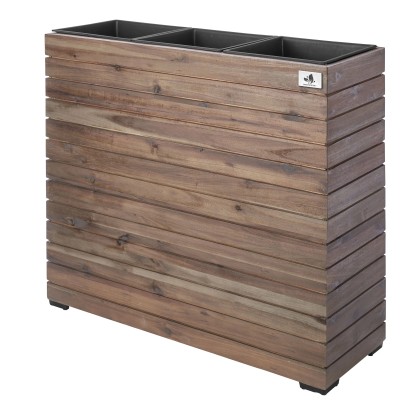 Gartenfreude Květináč Antigua, tmavě šedý, 75 x 27 x 64 cm