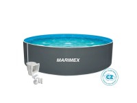 MARIMEX Bazén Orlando vč. skimmeru, šedá, 3,05 x 0,91 m