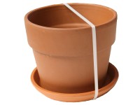 Květináč s miskou Perfetto Cotto, terakota, 24 cm