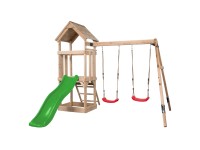 Swing King Hrací věž Noa, světle zelená, 234 x 265 x 280 cm Swing King Hrací věž Noa, světle zelená, 234 x 265 x 280 cm