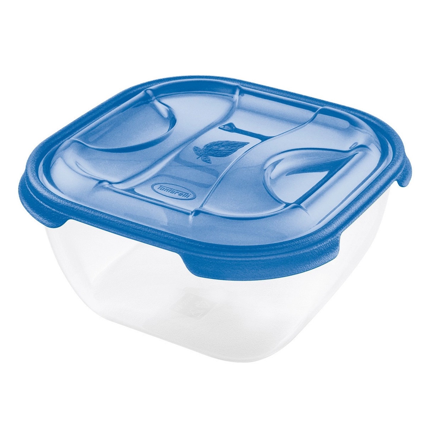 Tontarelli Dóza na potraviny NUVOLA Square oceánová modrá 2 l