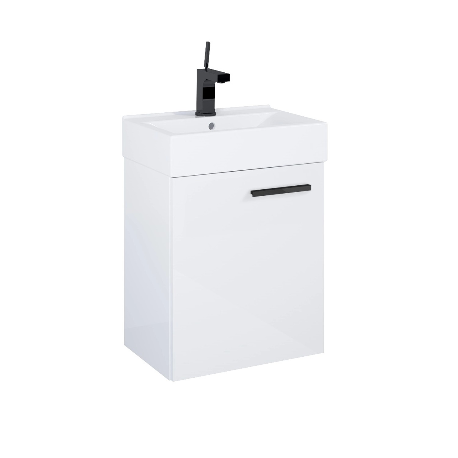 Elita Umyvadlový set Diego 45 1D, bílá vysoce lesklá, 61 x 45 x 30,5 cm