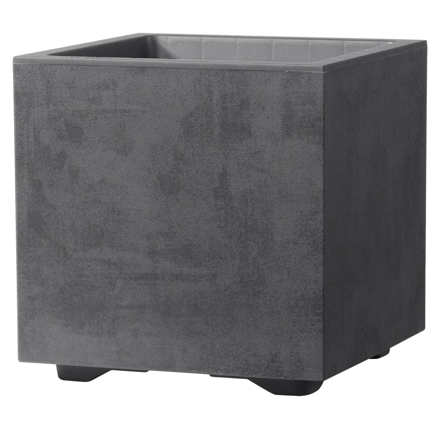 Deroma Květináč Millennium Cubo antracitový 25 x 25 x 25 cm