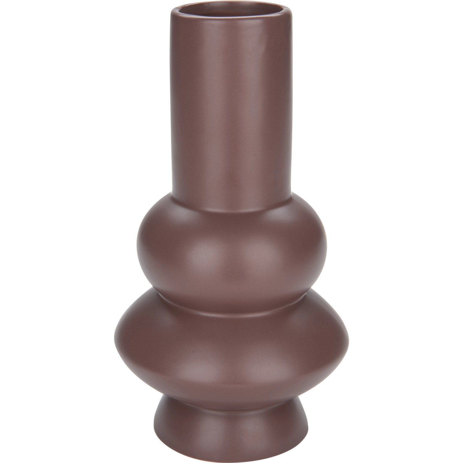 LUX Váza Midnight Mystery burgundská červená , pr. 14 x 25,5 cm