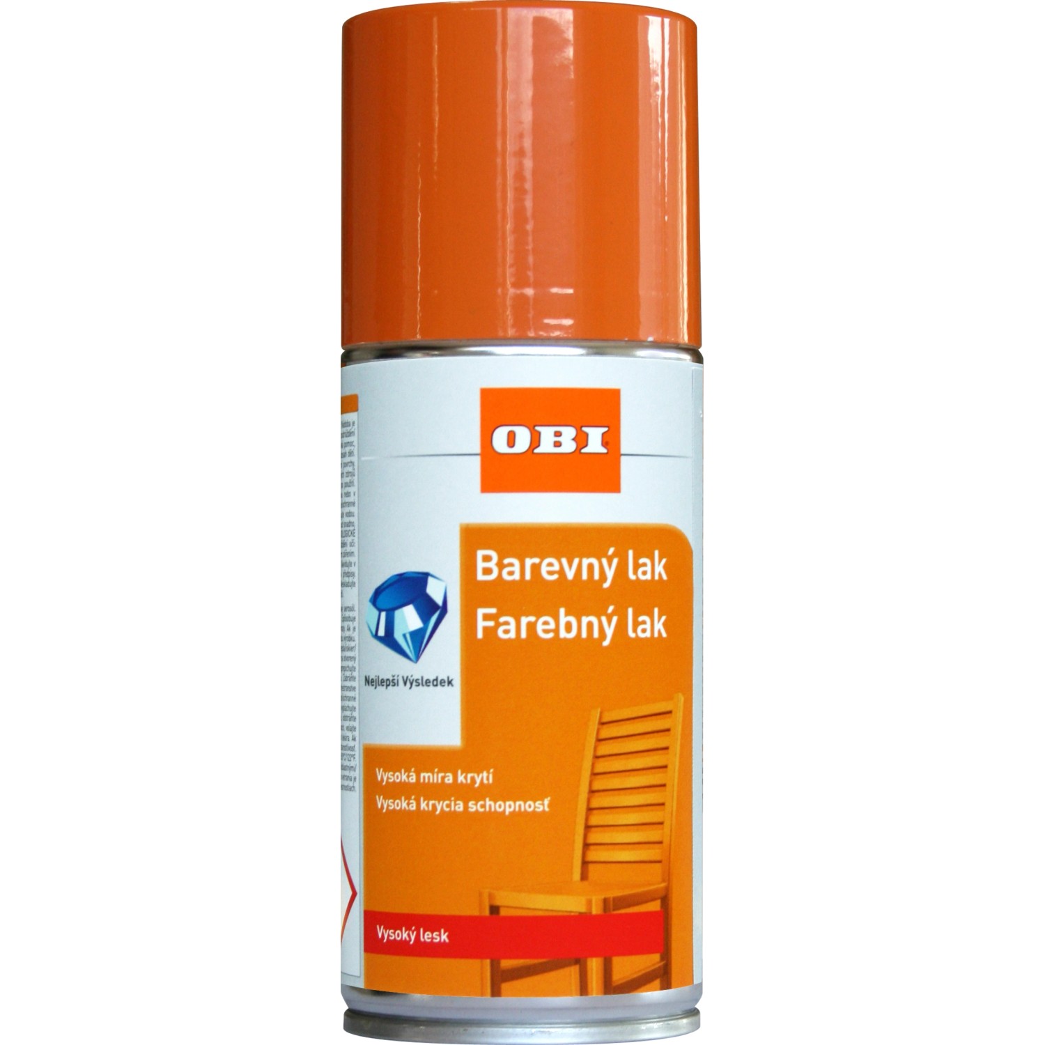 OBI Lak ve spreji vysoce lesklý RAL 2003 oranžová pastelová 150 ml