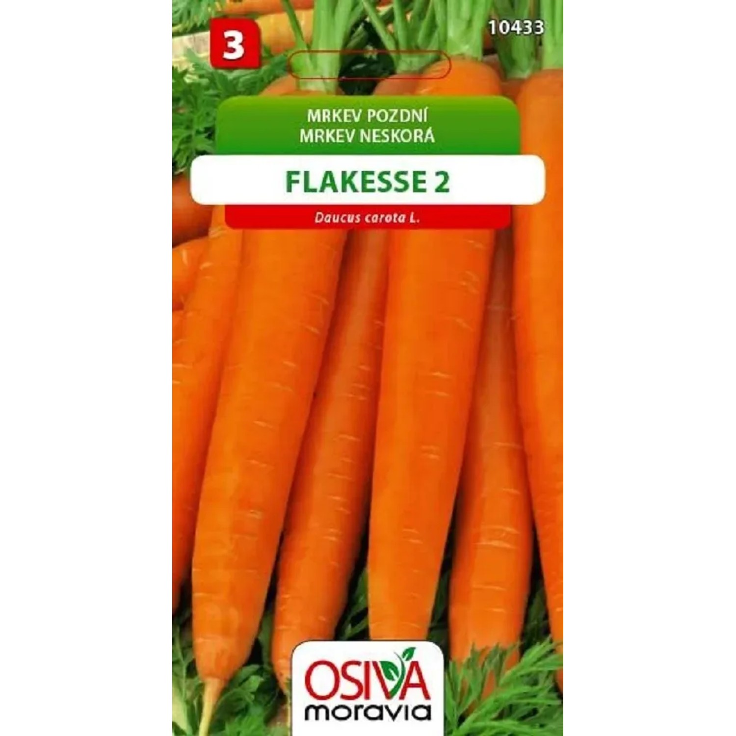 Semínka Mrkev pozdní Flakesse 2 (Daucus carota L.)