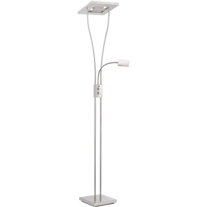 Just Light. Stojací LED lampa Helia se čtecím ramenem, 16+2x4W 3000K+RGB, 196 cm