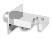 Novaservis Stěnový vývod D/KVADRO,0 hranatý s držákem sprchy 1/2 Novaservis Stěnový vývod D/KVADRO,0 hranatý s držákem sprchy 1/2