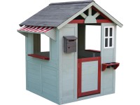 VLC Dětský zahradní domek z jedlového dřeva 129 x 118 x 100 cm