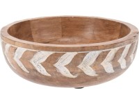 Koopman Miska s vyřezáváním, mangové dřevo, pr. 19,5 x 5,5 cm