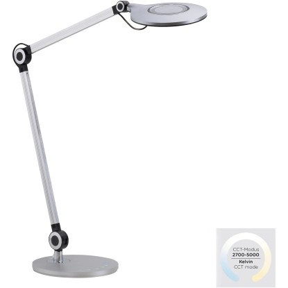 Just Light. Stolní lampa Niklas, 6,6W, 500lm, 3000-6500K, černá 78 x 103 cm