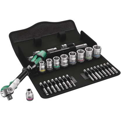 Wera Ráčnová sada Zyklop Speed 8100 SB 6, metrická, 3/8", 28dílná