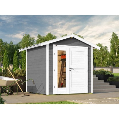 Weka Zahradní domek 224 A, vel. 1, šedá, 260 x 233 x 238 cm