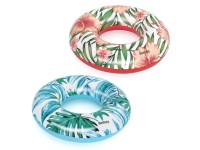 Bestway Luxusní nafukovací kruh Tropical Palms, různé druhy, 1 ks, pr. 119x27cm Bestway Luxusní nafukovací kruh Tropical Palms, různé druhy, 1 ks, pr. 119x27cm