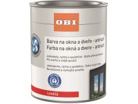 OBI Barva na okna a dveře lesklá bílá 375 ml