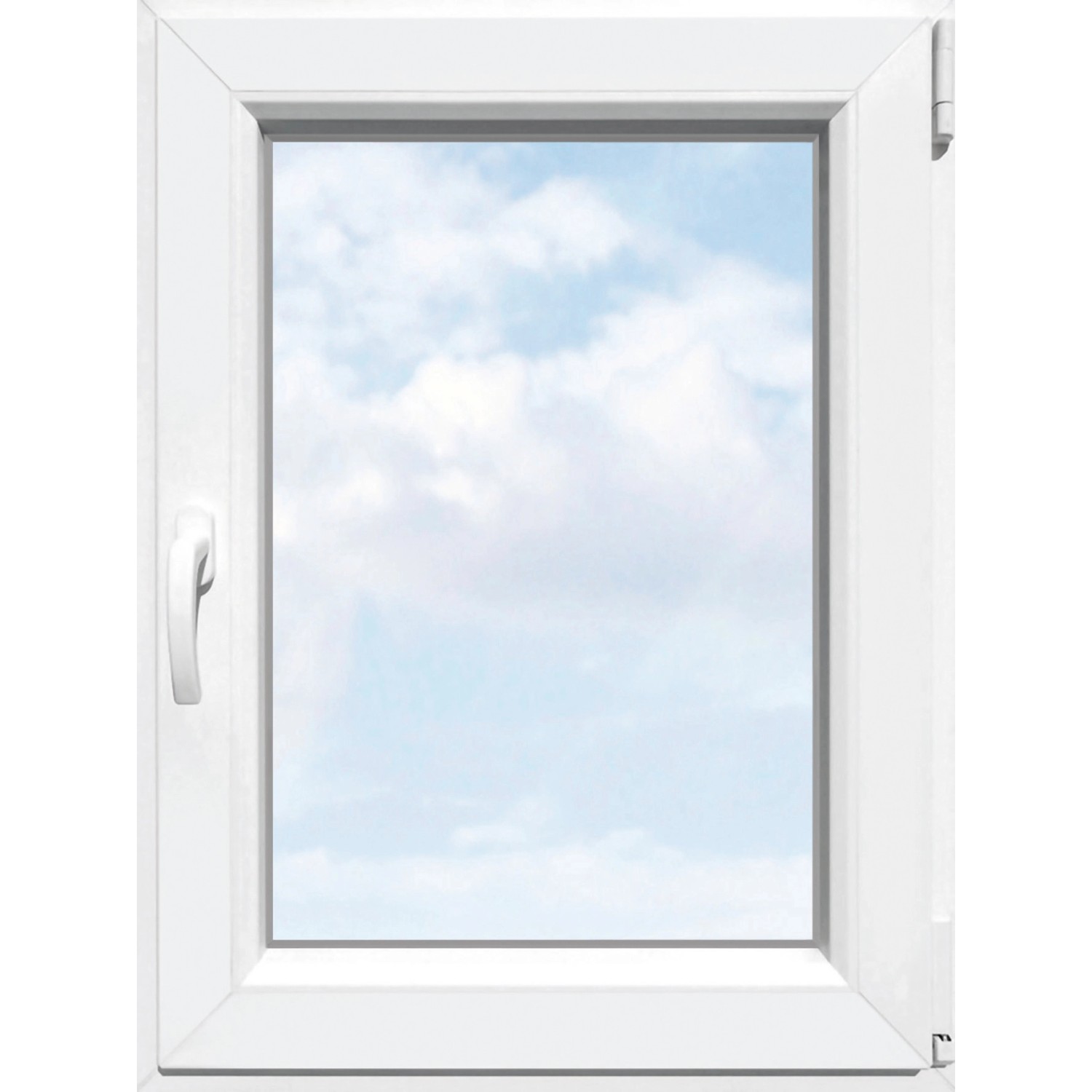 TeraGlass Okno plastové 4-komorové, 2-sklo, bílé, 600 x 900 x 60 mm, P